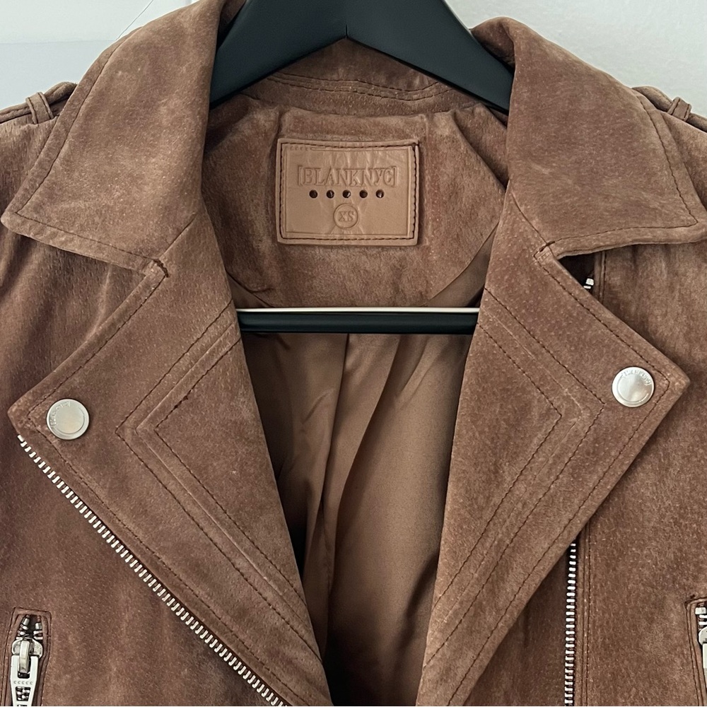 NWOT Blank NYC Suede Moto Jacket Size XS - Picture 3 of 4